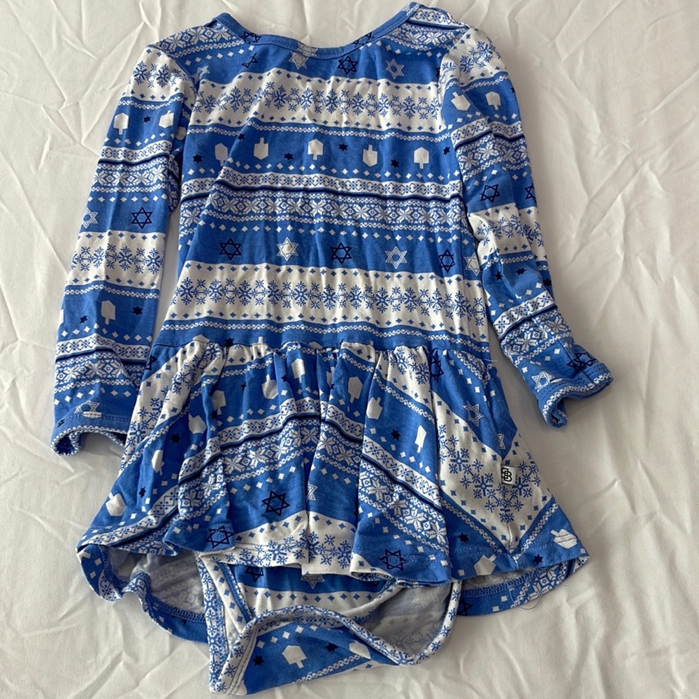 Bums and roses (formerly little bum bums) Hanukkah bodysuit dress